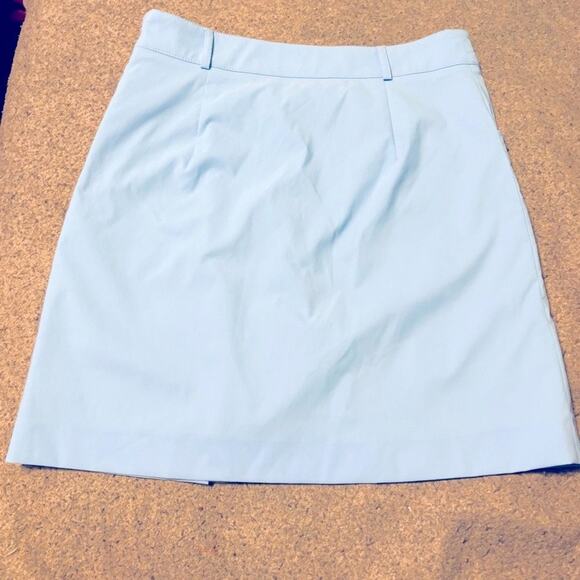 Golfino Skort Womens Size 4 Lt Blue Stretch Polyester Blend Golf Tennis Side Zip - Picture 7 of 10